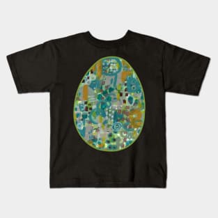 Art Acrylic artwork abstract Easter Egg Kids T-Shirt